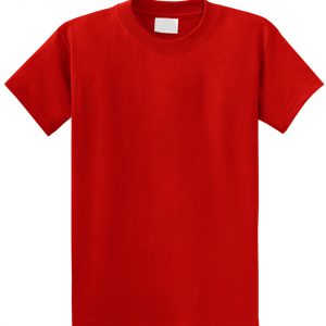 חולצת טריקו 100% כותנה צווארון עגול אדום
